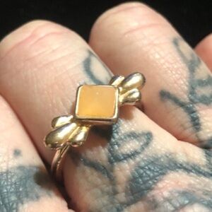 Rose Gold fashion pyramid ring